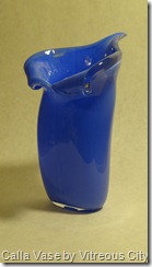 Glass - For Sale Blue Calla Vase V12 (17)